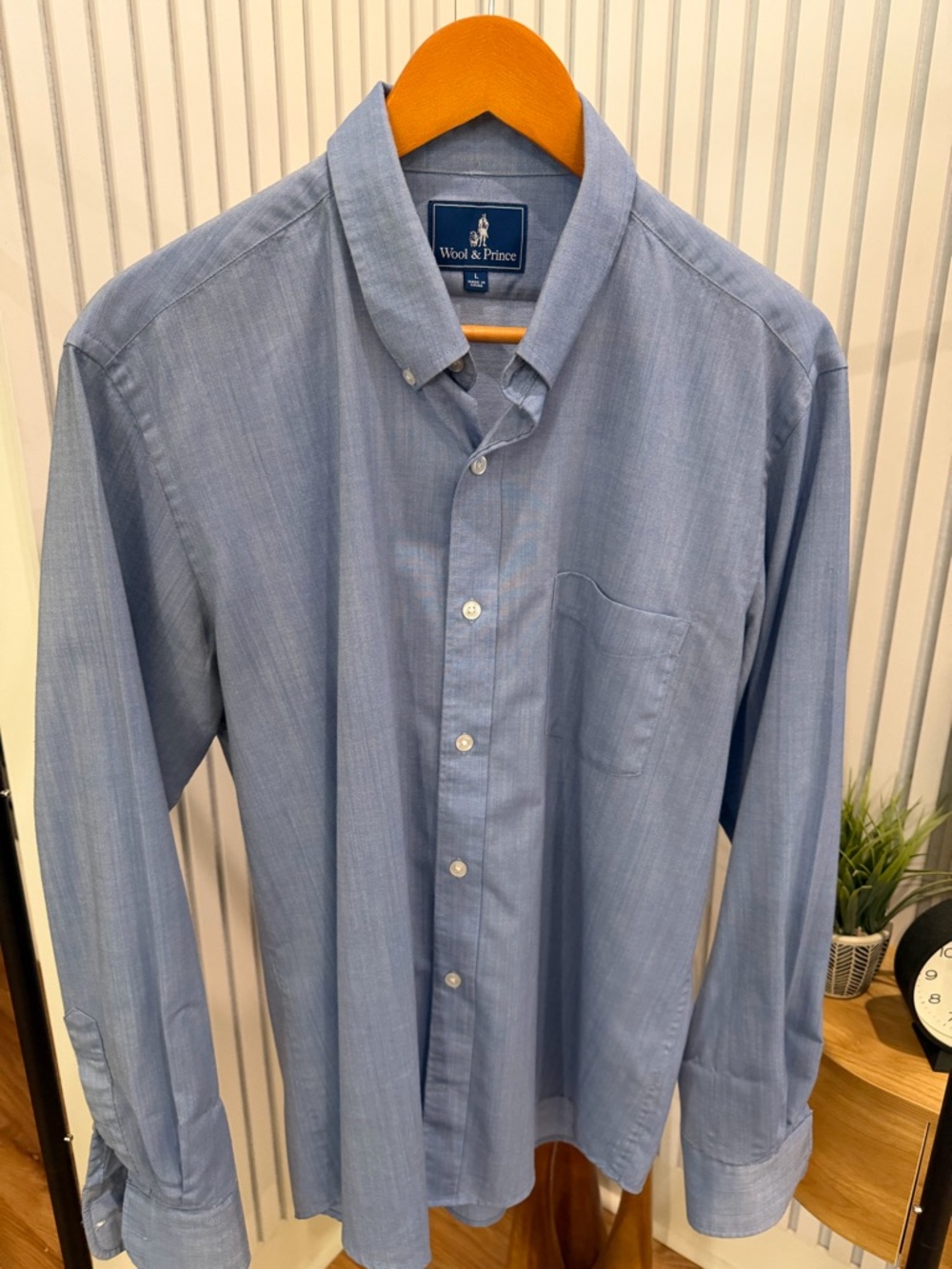 Wool & Prince Men's Button-Down Dress Shirt